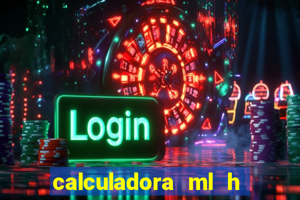 calculadora ml h para mcg kg min